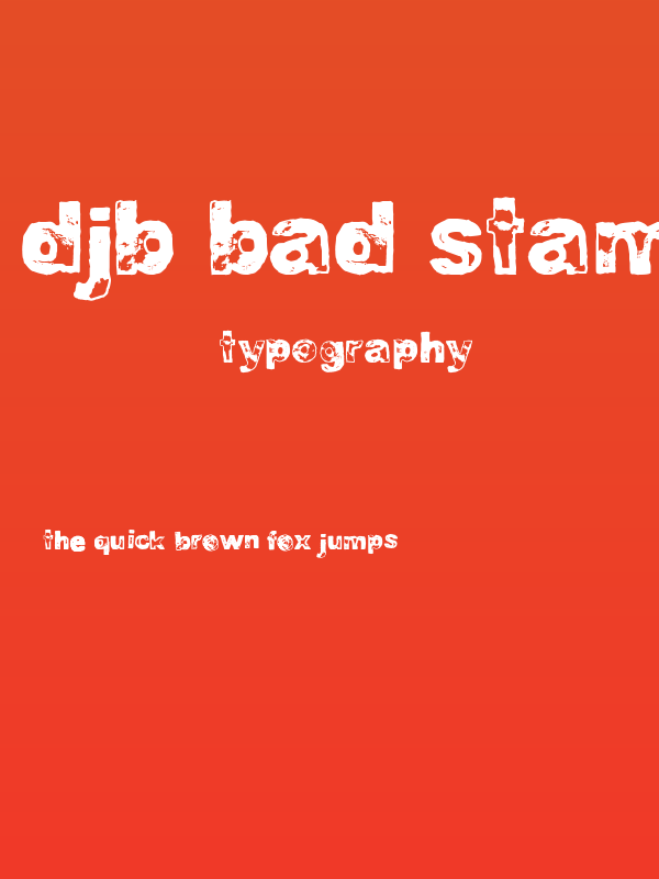 DJB BAD STAMP JOB 2 Poster