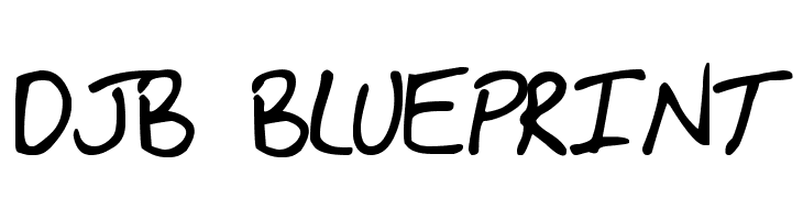 DJB BLUEPRINT Font