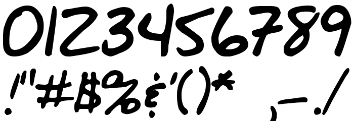 DJB BLUEPRINT Font OTHER CHARS