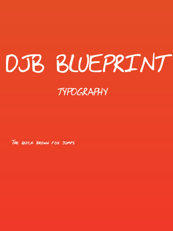 DJB BLUEPRINT Poster