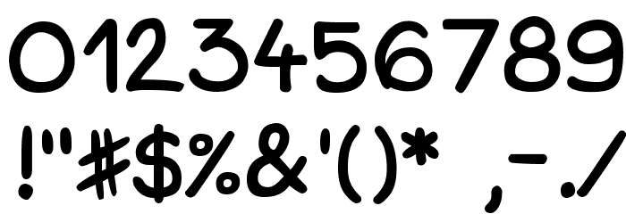DJB Baby Bump Bold Font OTHER CHARS