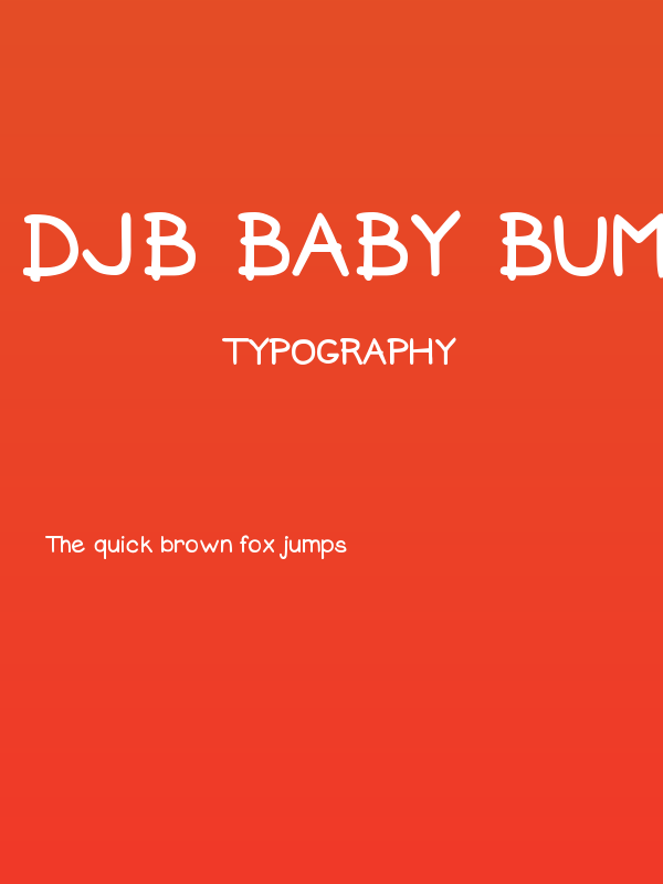 DJB Baby Bump Bold Poster