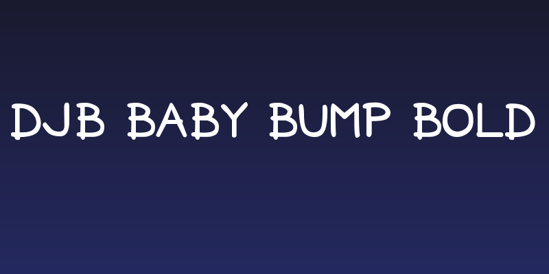 DJB Baby Bump Bold Social Header