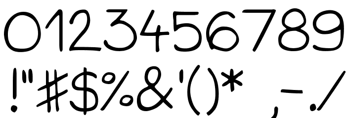 DJB Baby Bump Font OTHER CHARS