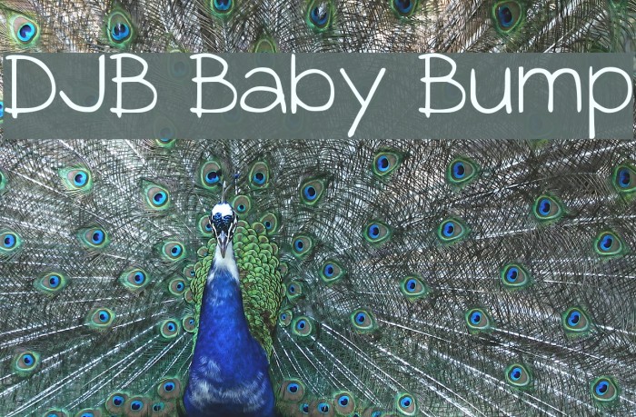 DJB Baby Bump Font examples
