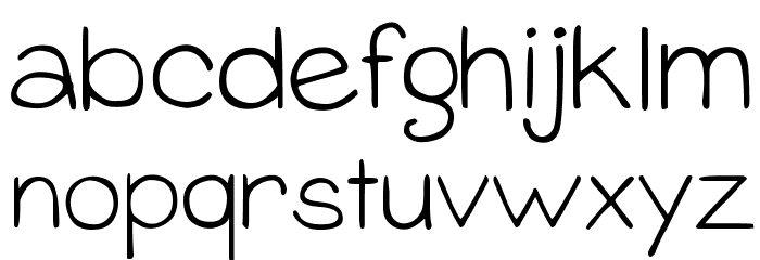 DJB Baby Bump Font LOWERCASE