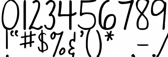 DJB Bailey Font OTHER CHARS