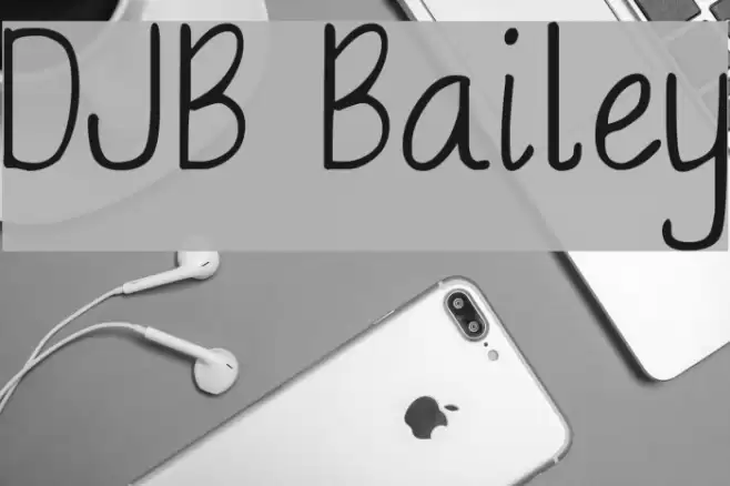 DJB Bailey Font examples