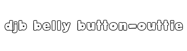 DJB Belly Button-Outtie Font