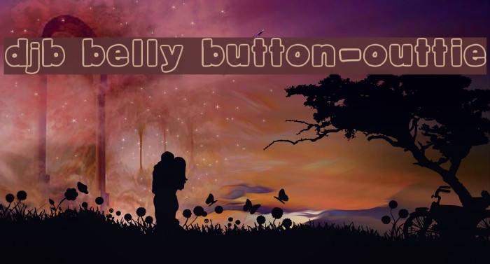 DJB Belly Button-Outtie Font examples