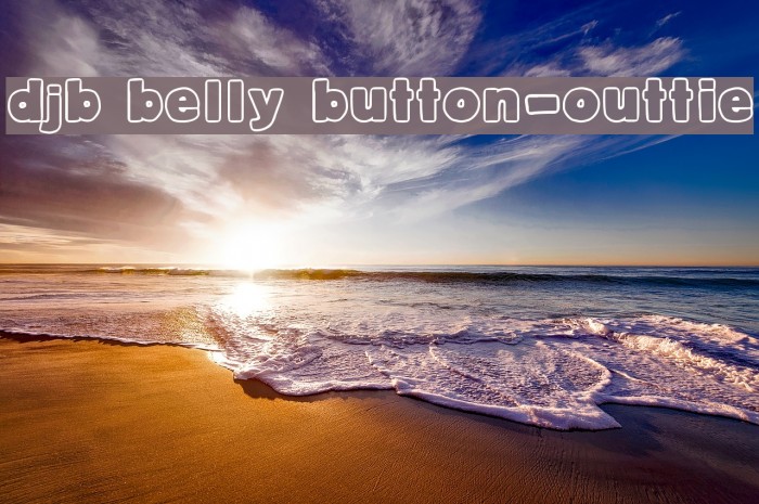 DJB Belly Button-Outtie Font examples