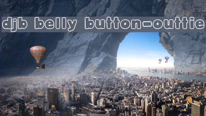 DJB Belly Button-Outtie Font examples