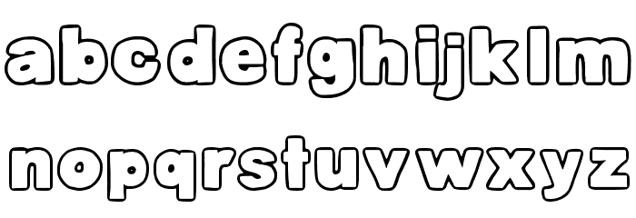 DJB Belly Button-Outtie Font LOWERCASE