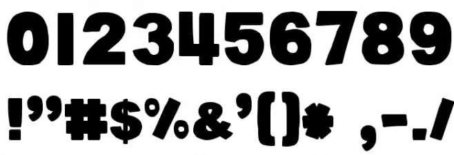 DJB BellyButton-Innie Bold Font OTHER CHARS