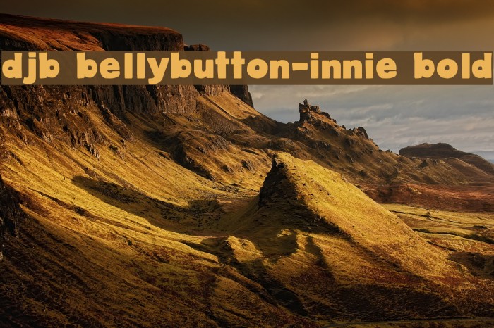 DJB BellyButton-Innie Bold Example 2