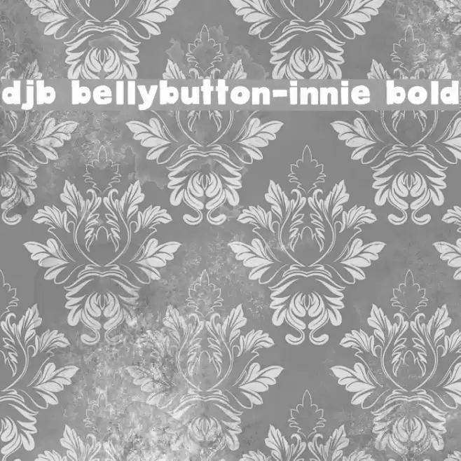 DJB BellyButton-Innie Bold Font examples