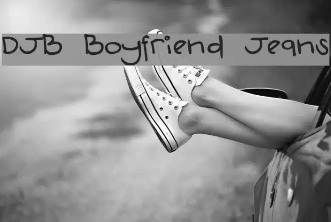 DJB Boyfriend Jeans Font examples