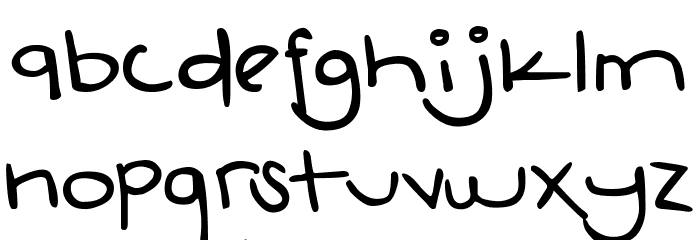 DJB Boyfriend Jeans Font LOWERCASE