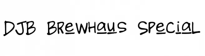 DJB Brewhaus Special  Free Fonts Download