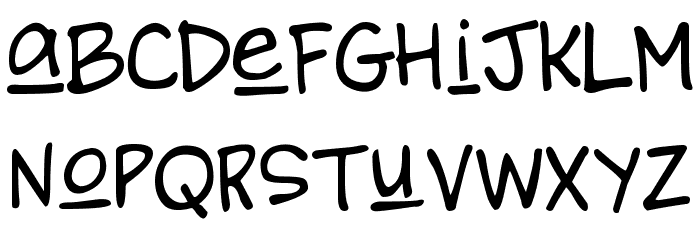 DJB Brewhaus Special Font LOWERCASE