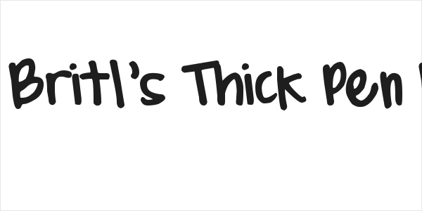 DJB Brit's Thick Pen Bold Logo