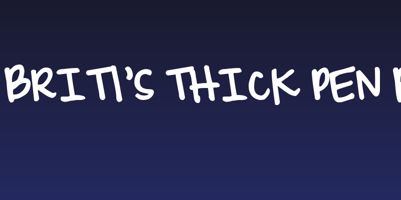 DJB Brit's Thick Pen Bold Social Header