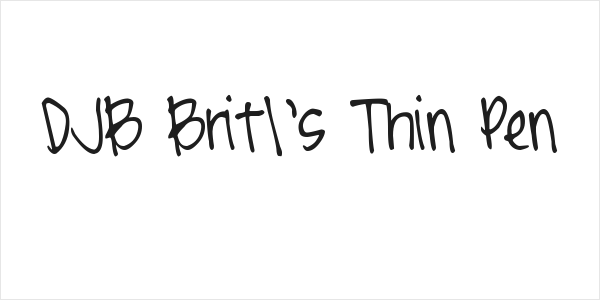 DJB Brit's Thin Pen Logo