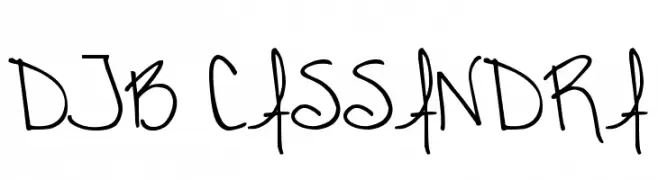 DJB CASSANDRA  Free Fonts Download