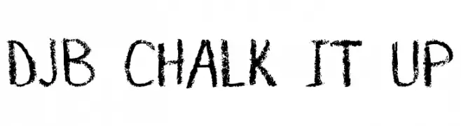 DJB CHALK IT UP  Free Fonts Download