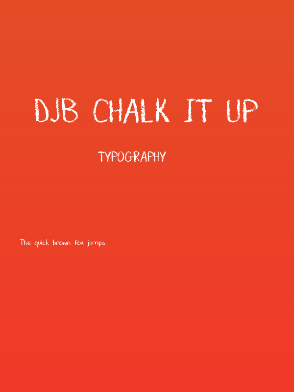 DJB CHALK IT UP Poster