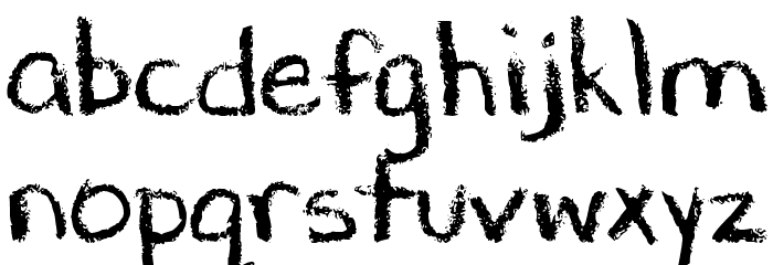 DJB CHALK IT UP Font LOWERCASE
