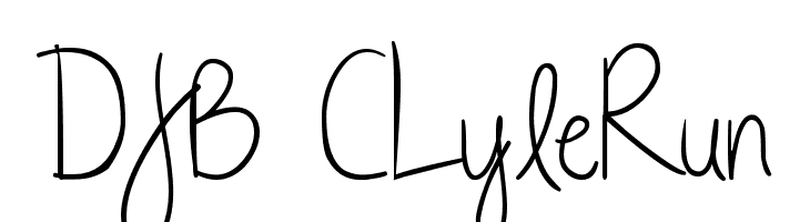 DJB CLyleRun  フリーフォントのダウンロード