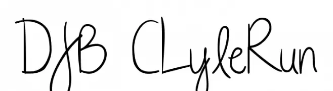 DJB CLyleRun  Free Fonts Download