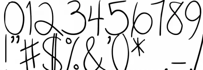 DJB CLyleRun Font OTHER CHARS