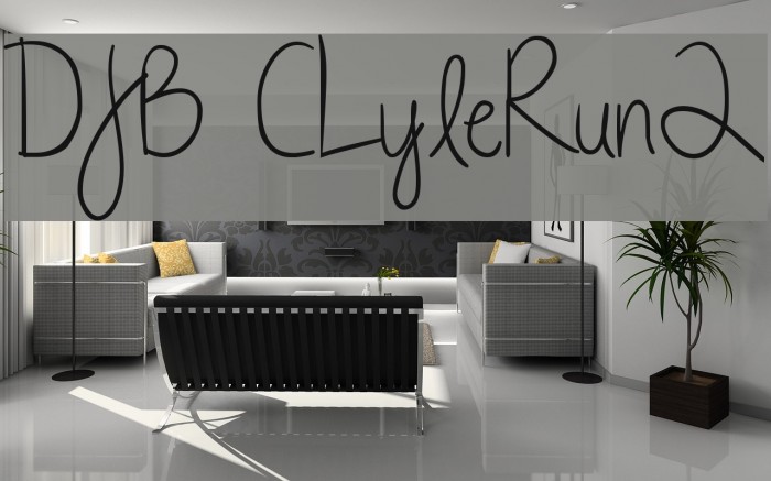 DJB CLyleRun2 Font examples