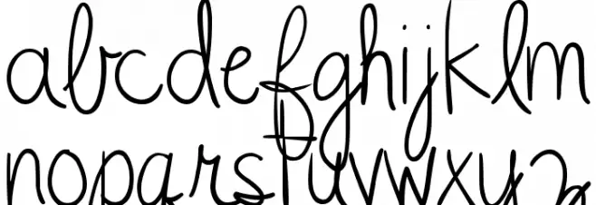 DJB CLyleRun2 Font LOWERCASE