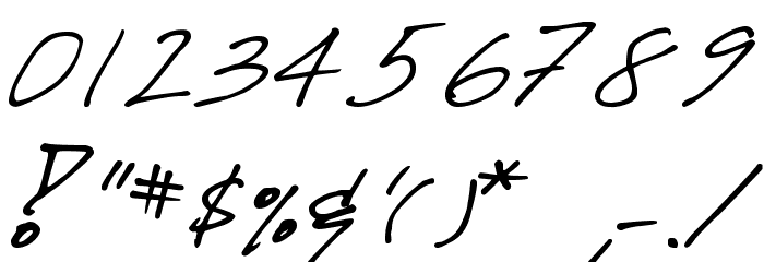 DJB CRIS script Font OTHER CHARS
