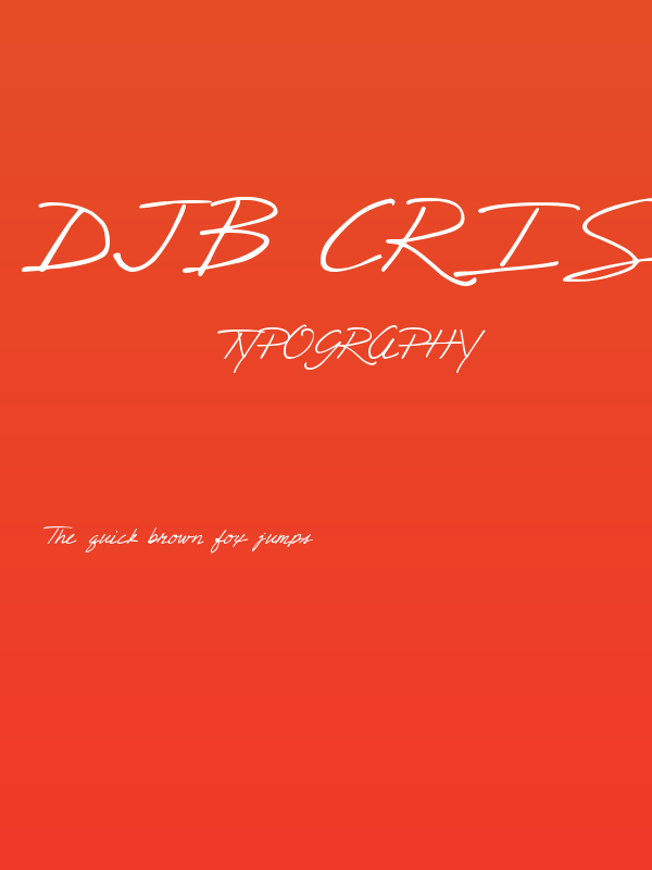 DJB CRIS script Poster
