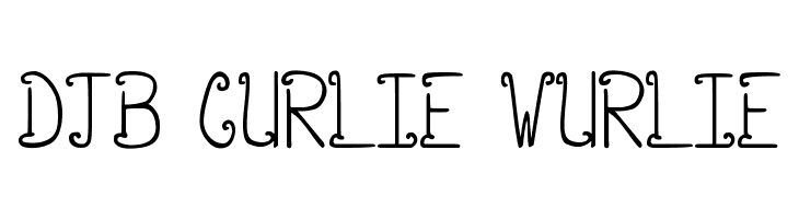 DJB CURLIE WURLIE Font