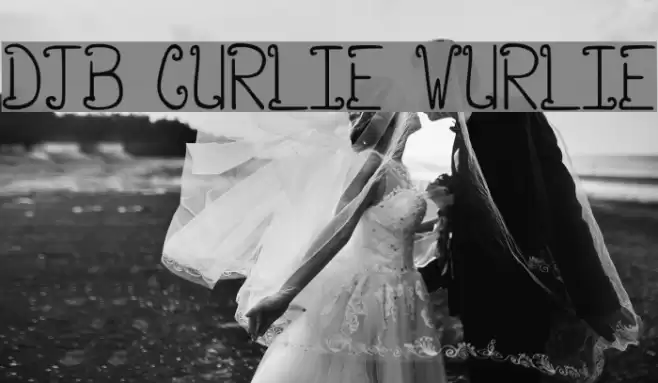 DJB CURLIE WURLIE Font examples