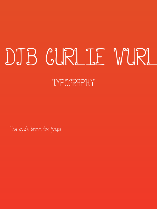 DJB CURLIE WURLIE Poster