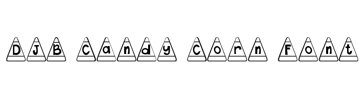 DJB Candy Corn Font  フリーフォントのダウンロード