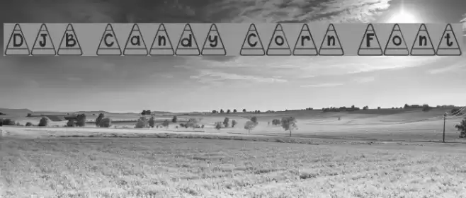 DJB Candy Corn Font خط examples