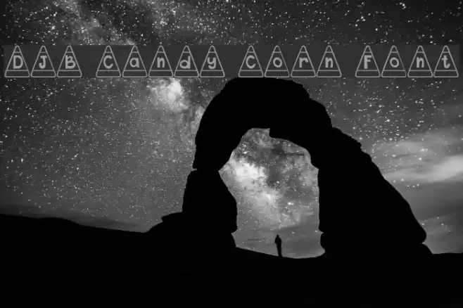 DJB Candy Corn Font خط examples