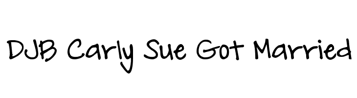 DJB Carly Sue Got Married Font