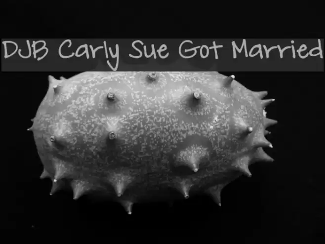 DJB Carly Sue Got Married フォント examples