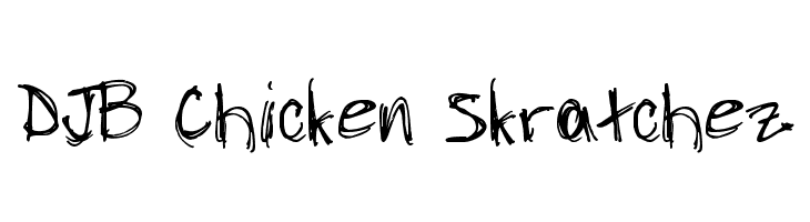 DJB Chicken Skratchez  免费字体下载