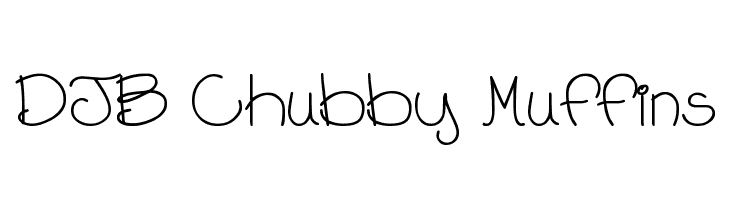 DJB Chubby Muffins Font