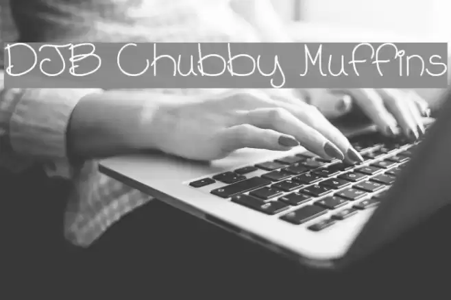 DJB Chubby Muffins Font examples