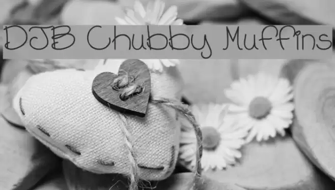 DJB Chubby Muffins Font examples